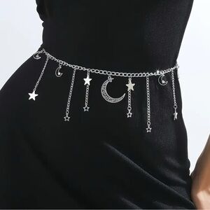 Celestial Silver Waist Embellishment Charms